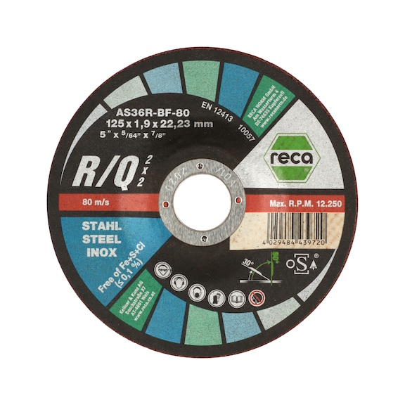 R/Q 2x2 cutting and sanding disc for steel and stainless steel - 1