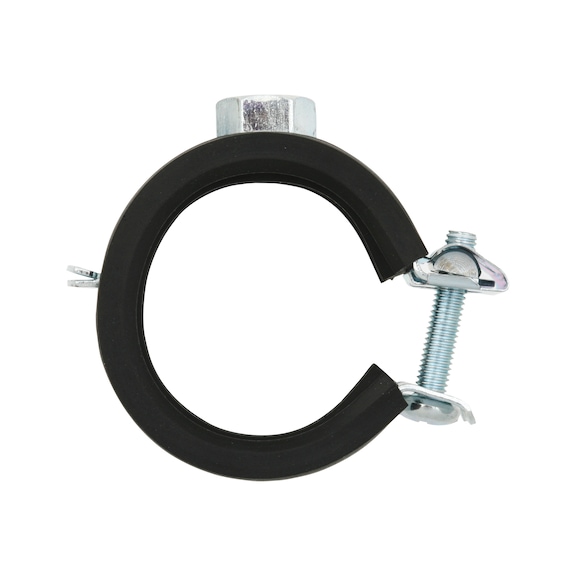 Qmatic Click - zinc plated steel pipe clamp - 1