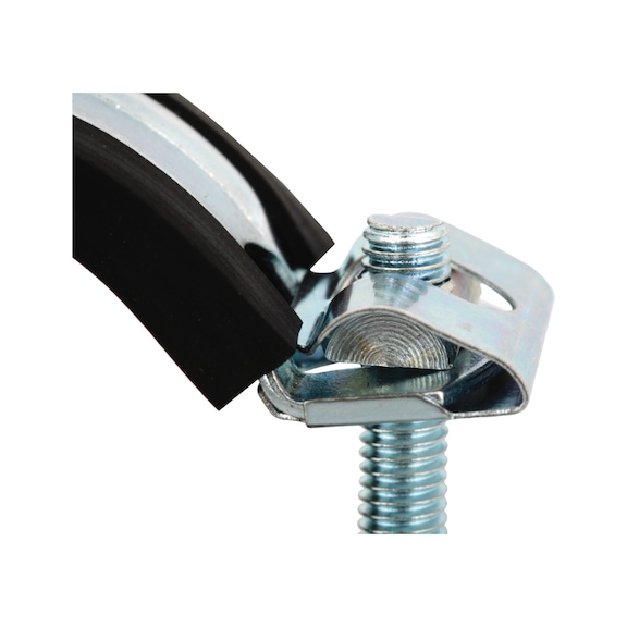 Qmatic Click pipe clamp, A4 stainless steel - 3