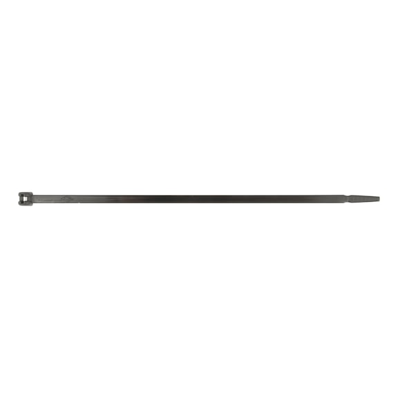 Cable ties with metal latch, black - 3
