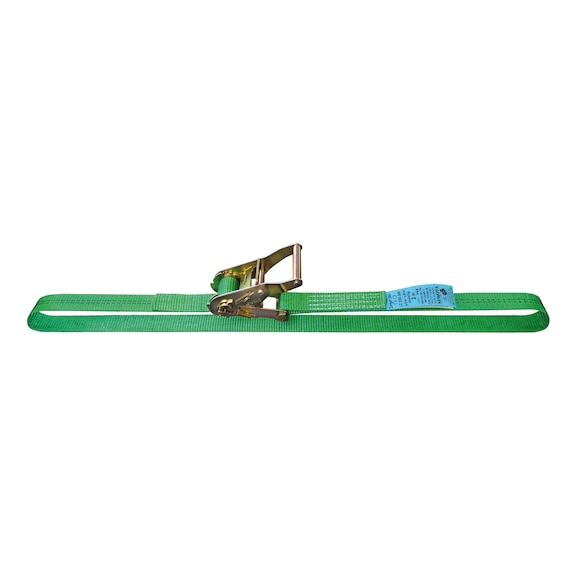 Lashing straps, width 35 mm, 1,000/2,000 daN, with pressure ratchet - Lashing strap, 1 piece, width: 35 mm, length: 6 m