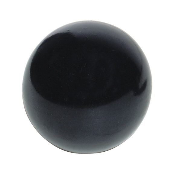 Ball knob, black plastic DIN 319