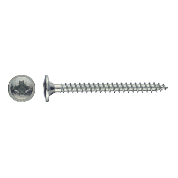 Back panel screw, zinc plated, Pozidriv - 1