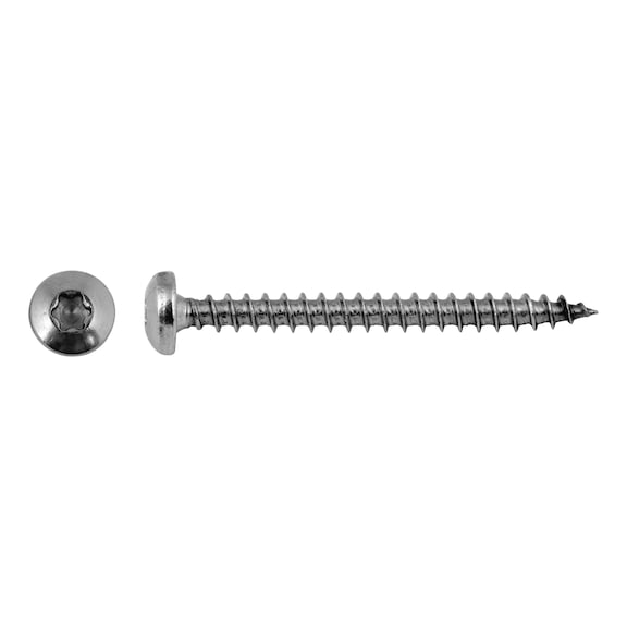 Pan-head chipboard screw, A2, TX - 1