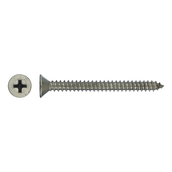 Countersunk head tapping screw, DIN 7982 A2, type C - 1