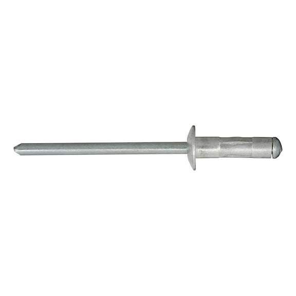 Round pan head multi-purpose rivet, aluminium/steel - 1