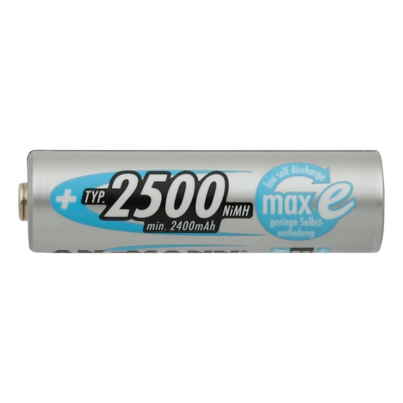 max e NiMH rechargeable battery - max e+ NIMH rechargeable battery 2500 mAh, 1.2 V, AA