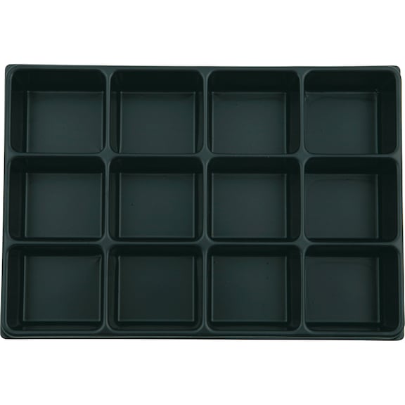 VISO insert for empty case - VISO inlay for empty case, 12 compartments