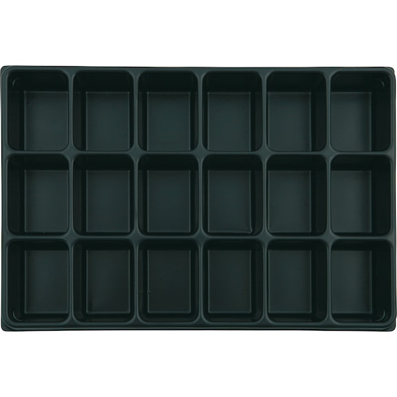 VISO insert for empty case - VISO inlay for empty case, 18 compartments