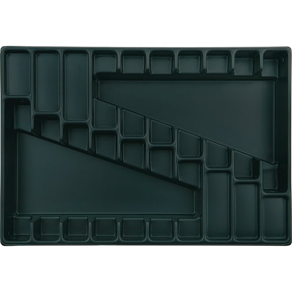Molde VISO para maletín vacío - Bandeja con divisiones VISO para puntas para maletín vacío, 20 compartimentos