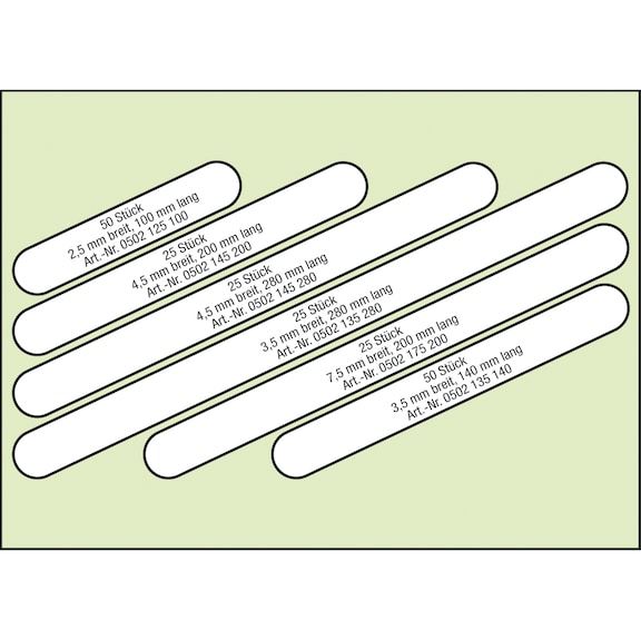 VISO assortment cable ties, natural - 3