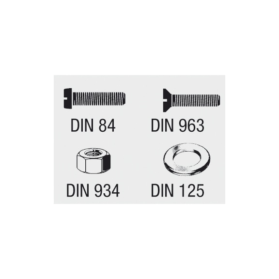 VISO assortment threaded bolts DIN 84/963/934/125  - 2