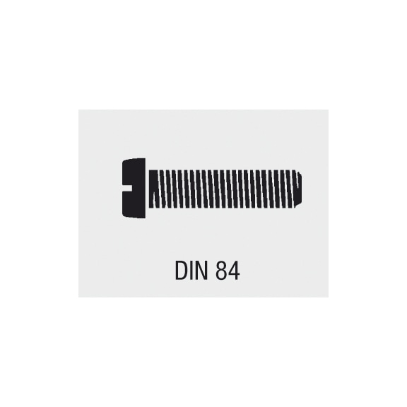 Assortiment VISO de vis à métaux tête cylindrique à fente DIN 84 - 2
