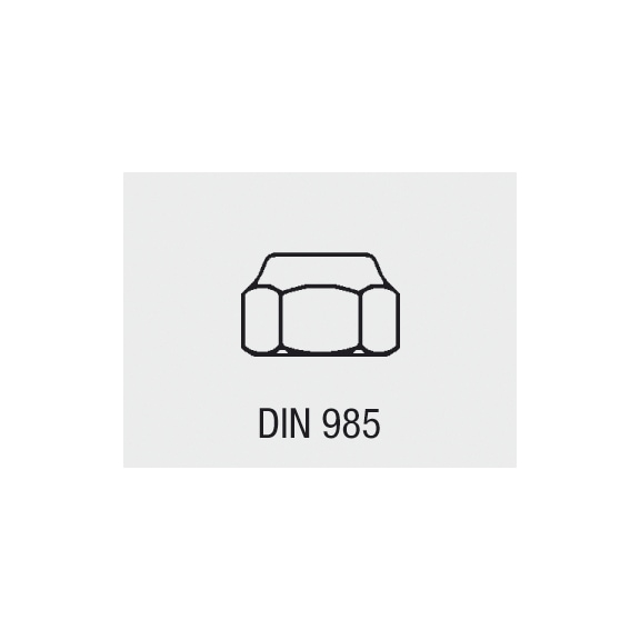 Assortiment VISO d'écrous à bague nylon DIN 985 - 3