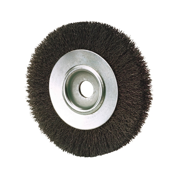 Cylinder wire brush, stainless steel wire, for bench grinder