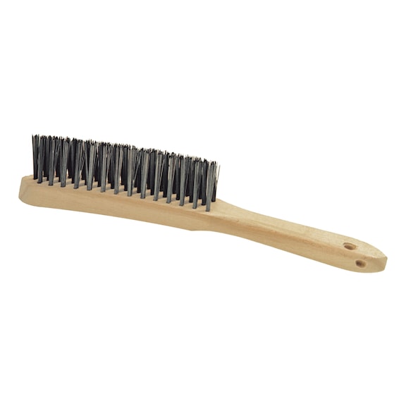 Fillet weld brush, stainless steel wire, smooth - 1
