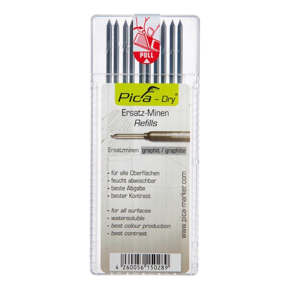 Pica Dry replacement leads  - Pica Dry spare leads, graphite