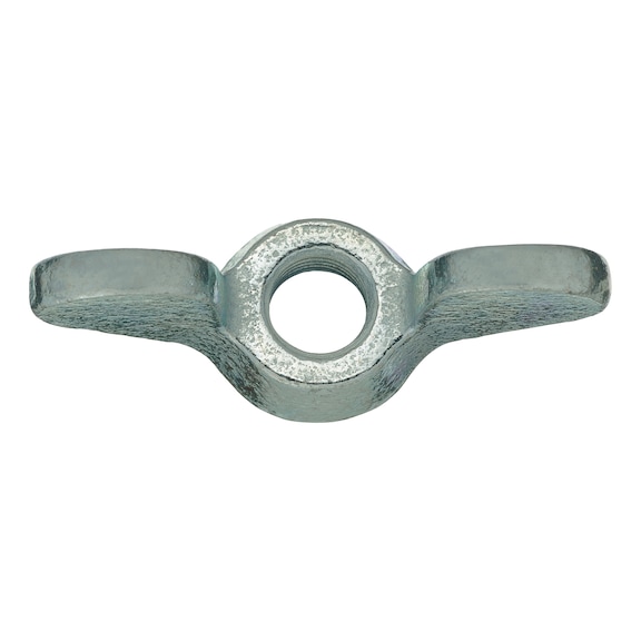 Wing nut, DIN 315, malleable iron, galvanised - 1