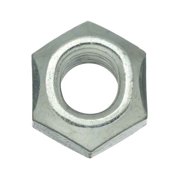 Ecrou hexagonal tout acier autofreinant, DIN 980, résistance 10, zingué - 1
