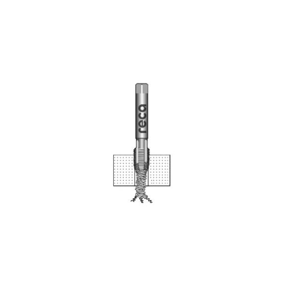 Maschinengewindebohrer für Stahl reduzierter Schaft Durchgangsloch DIN 376 - 2