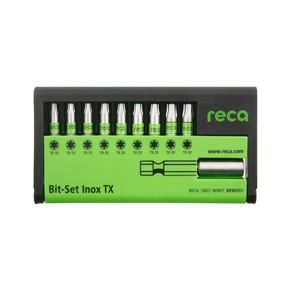 RECA Bit-Set Inox TX, 10-teilig