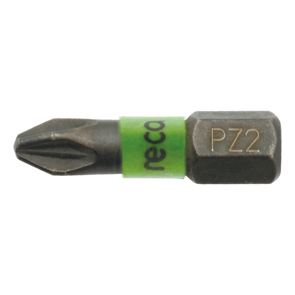 Embout RECA Impact 1/4 pouce tête à empreinte cruciforme pozidrive - Embout RECA Impakt 1/4" (6,35mm) longueur 25mm cruciforme PZ2