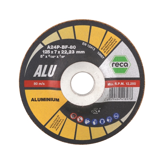 Aluminium rough grinding disc