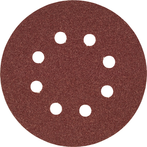 Velcro-backed sanding discs, 8-hole - 1
