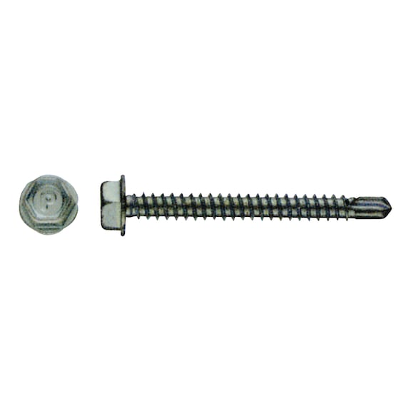SELF-DRILLING SCREW WITH WITH FLANGE HEXAGONAL HEAD - SELF-DRILL HEX HEAD SCREW WZP