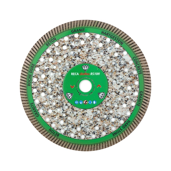 diaflex special hard materials RS10H 115-500 mm - diaflex diamond cutting disc RS10H for hard materials, SPECIAL, 125/22.2