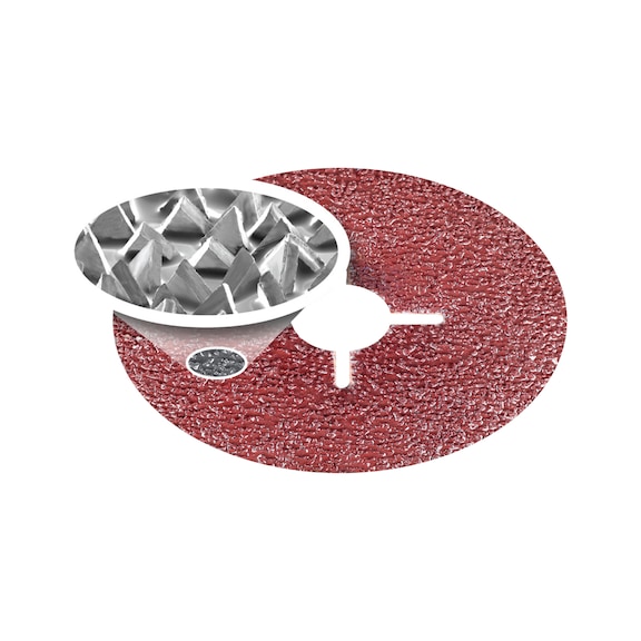 Cubitron II vulcanised fibre disc, stainless steel - 2