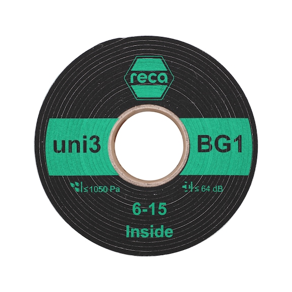 uni3 BG1 dual-purpose tape - uni3 BG1 multifunctional tape BG1 and BGR 6 rolls of 8 m 53/6-15 mm