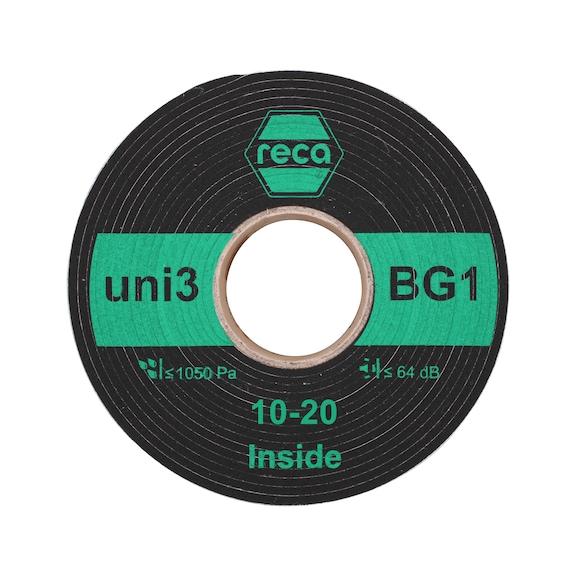 uni3 BG1 dual-purpose tape - uni3 BG1 multifunctional tape BG1 and BGR 4 rolls of 6 m 83/10–20 mm