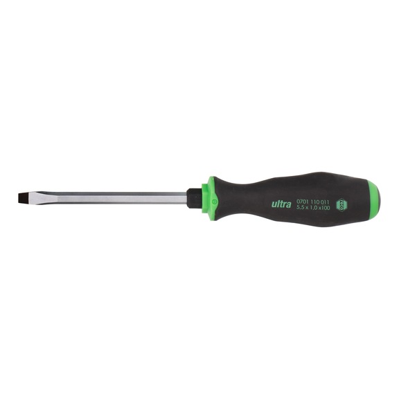 ultra screwdriver with striking cap - slotted - RECA ultra screwdriver with striking cap, slotted, 5.5 x 1.0 mm