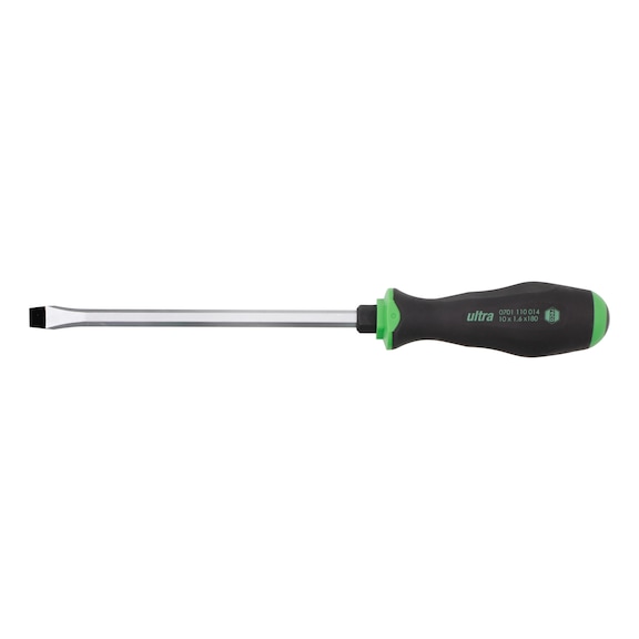 ultra screwdriver with striking cap - slotted - RECA ultra screwdriver with striking cap, slotted, 10.0 x 1.6 mm