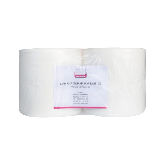 PAPER ROLL PURE CELLULOSE SCAR EMBOSSED - PAPER ROLL SCAR SUPER 1000 1.15 KG