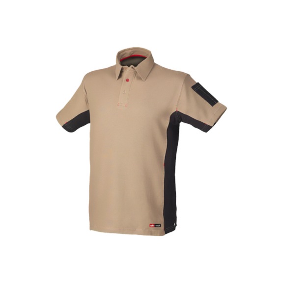 PREMIUM Corfu - PREMIUM - Technician's polo shirt beige/black size S