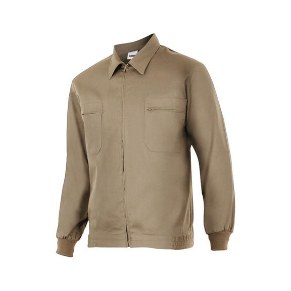 WORKER Riga - WORKER - Twill work jacket 80% polyester, 20% cotton beige size 50