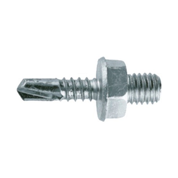 Hexagon screw, twin-start thread