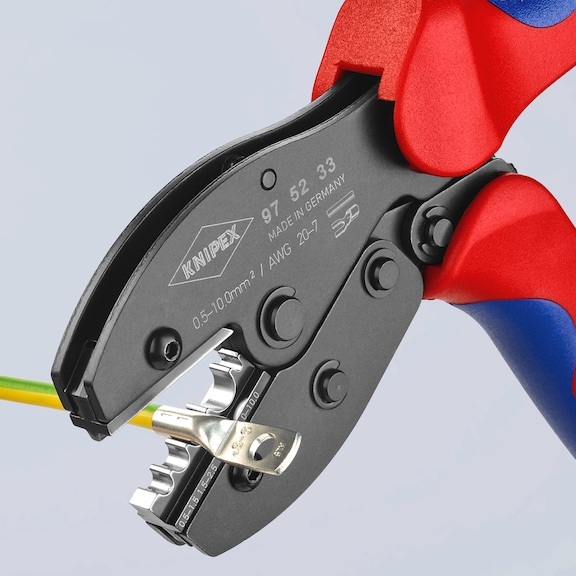 Crimping tool PreciForce for uninsulated ring terminals, pipe cable lugs and compression cable lugs - 2