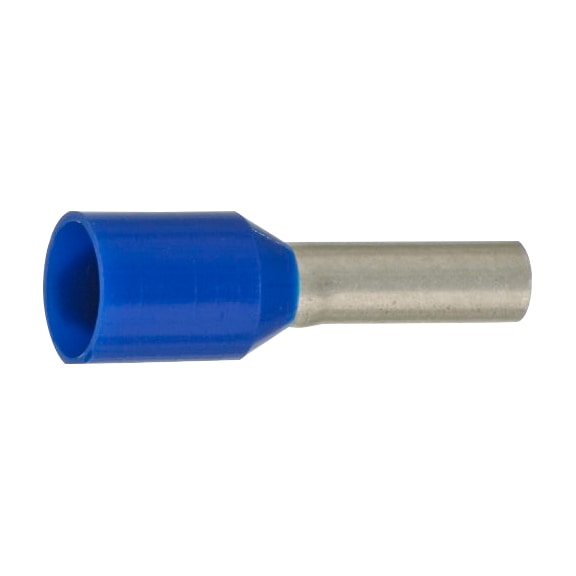 Insulated wire end ferrules, DIN/colour series III - Wire end ferrules, DIN/ZF 46228 Part 4, blue, insulated, 2.5 mm² x 8 mm