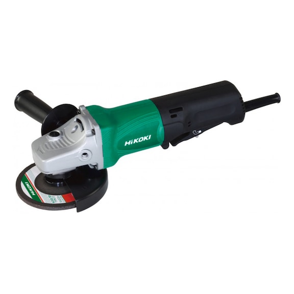 Mini amoladora G13YC2. Diámetro 125mm. 1500W. 1 Disco. 1 Empuñadura auxiliar. 1 Llave