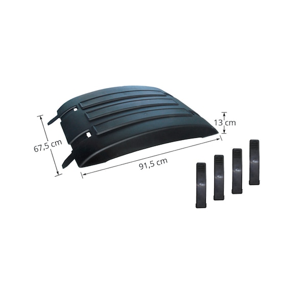 TOP GUARD WING LOW PROFILE WITH 4 TIE RODS - TOP GUARD WING LOW PROFILE WITH 4 TI