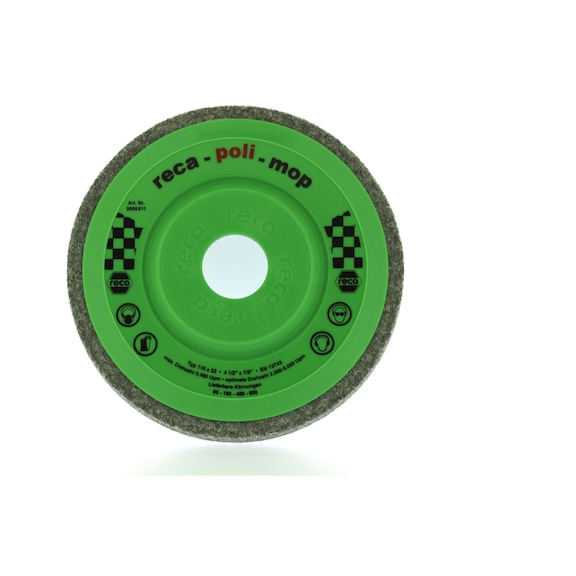 Poli Mop flap brush discs - Poli Mop disc for cleaning and polishing D 115 mm K400