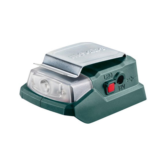 Adaptateur électrique sans fil PowerMaxx PA 12 LED-USB (600298000) Raccord 12 V + USB 5 V + lampe LED; carton