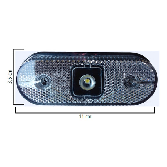 Z-shaped LED indicators with reflectors - 