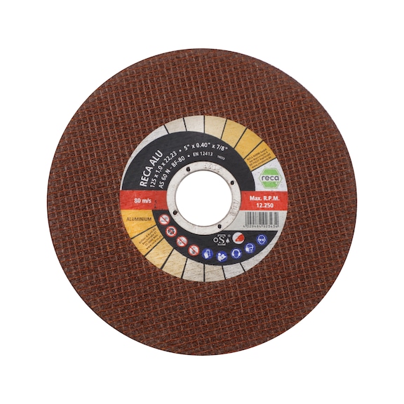 Aluminium cutting disc - Alu cutting disc for aluminium, straight, 125 x 1.0 x 22.23 mm