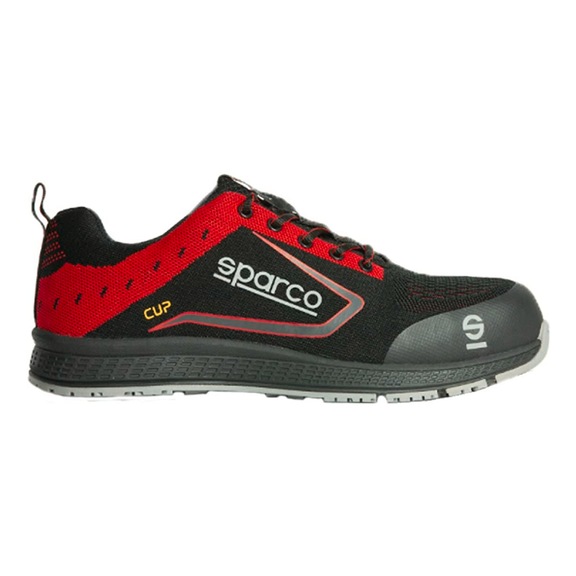 Zapato Sparco CUP Red - Zapato de Seguridad Sparco Cup Red EN20345 S1P SRC, tejido de punto, talla 38