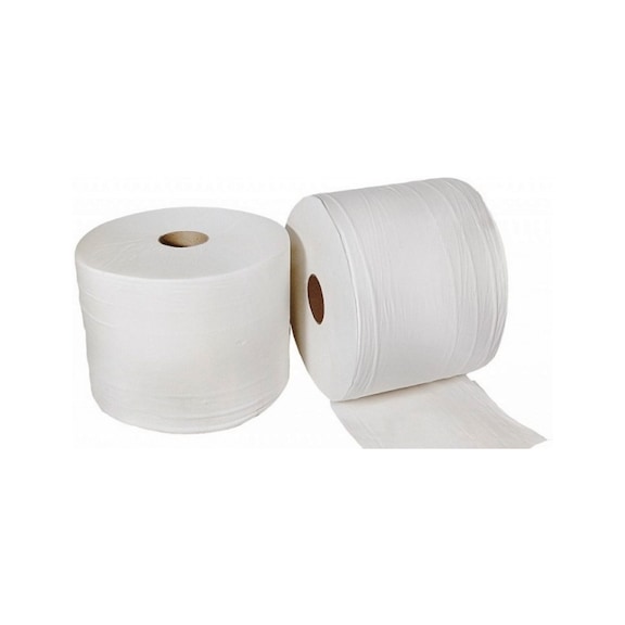 Pack of 2 rolls of 2-ply laminated white paper, 2.5 kg - 