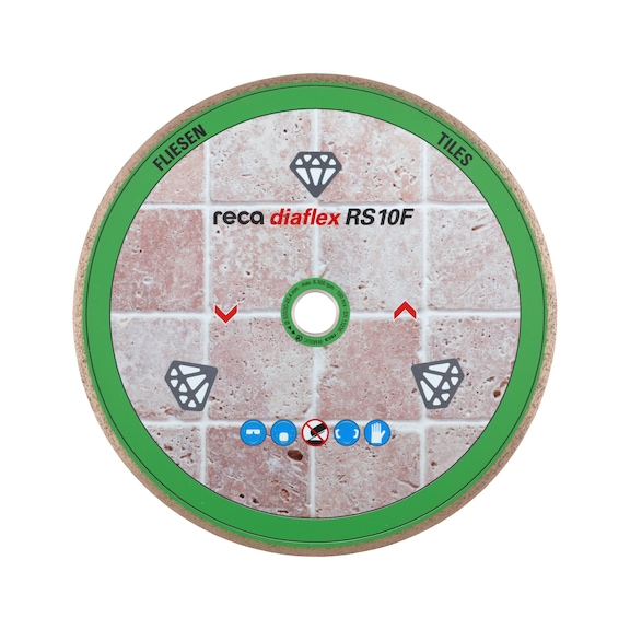 diaflex special tiles RS10F 115-350 mm - diaflex diamond cutting disc RS10F for tiles, wet cutting, 300/30-25.4